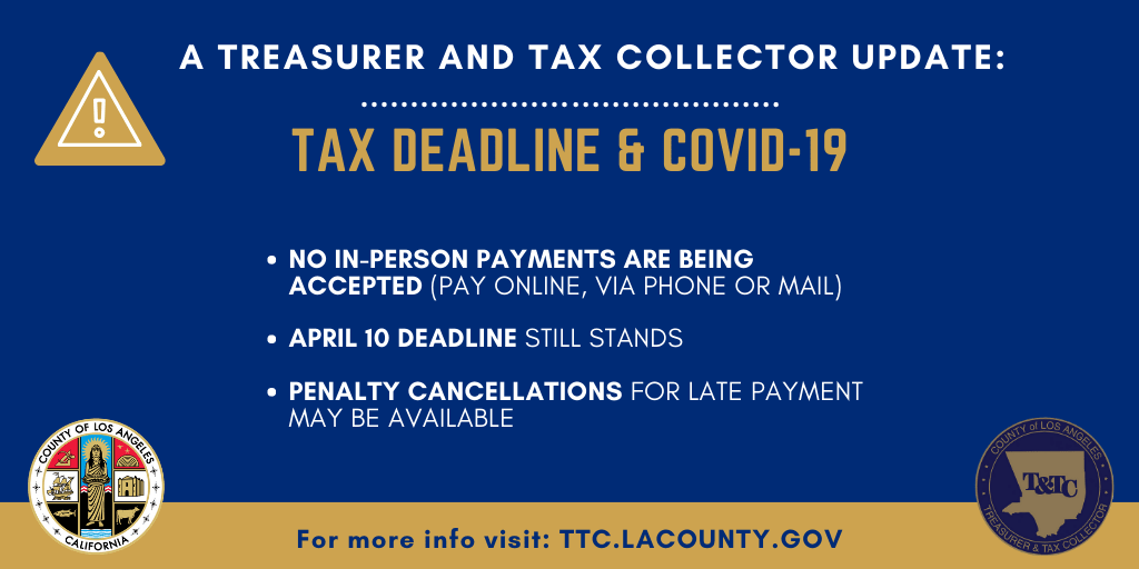 Tax Deadline & Covid-19